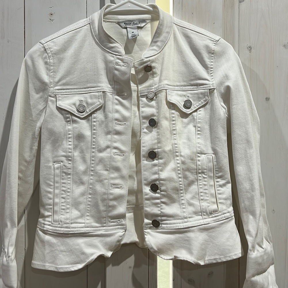 WHBM White Denim Jacket